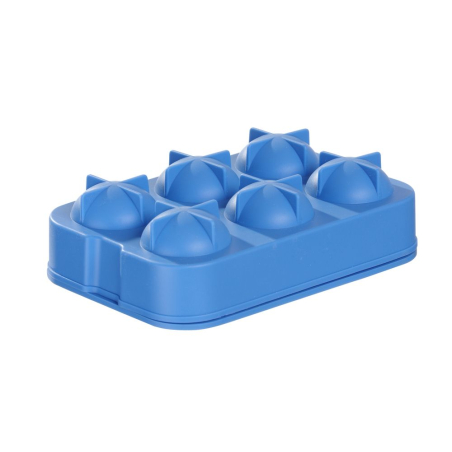 Moule &agrave; Gla&ccedil;ons Sph&eacute;rique BarUp pour Whisky et Cocktails en Silicone Bleu - Hendi