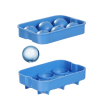 Moule &agrave; Gla&ccedil;ons Sph&eacute;rique BarUp pour Whisky et Cocktails en Silicone Bleu - Hendi