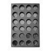 Moule &agrave; muffins rond en silicone professionnel 570x375x40mm - Hendi