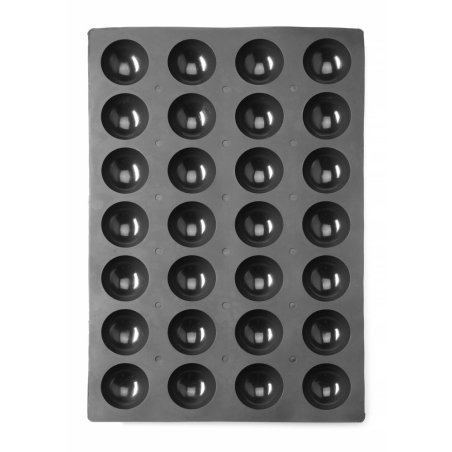 Moule Silicone Professionnel Demi-Sph&egrave;res &Oslash;7cm - 600x395x35mm - Hendi