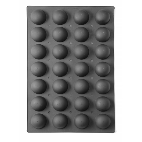 Moule Silicone Professionnel Demi-Sph&egrave;res &Oslash;7cm - 600x395x35mm - Hendi