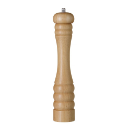 Moulin &agrave; Poivre Manuel en Bois Clair, ⌀60x315mm, Durable et R&eacute;glable - Hendi