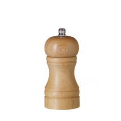 Moulin &agrave; sel manuel en bois clair et c&eacute;ramique, ⌀50x(H)113mm - Hendi