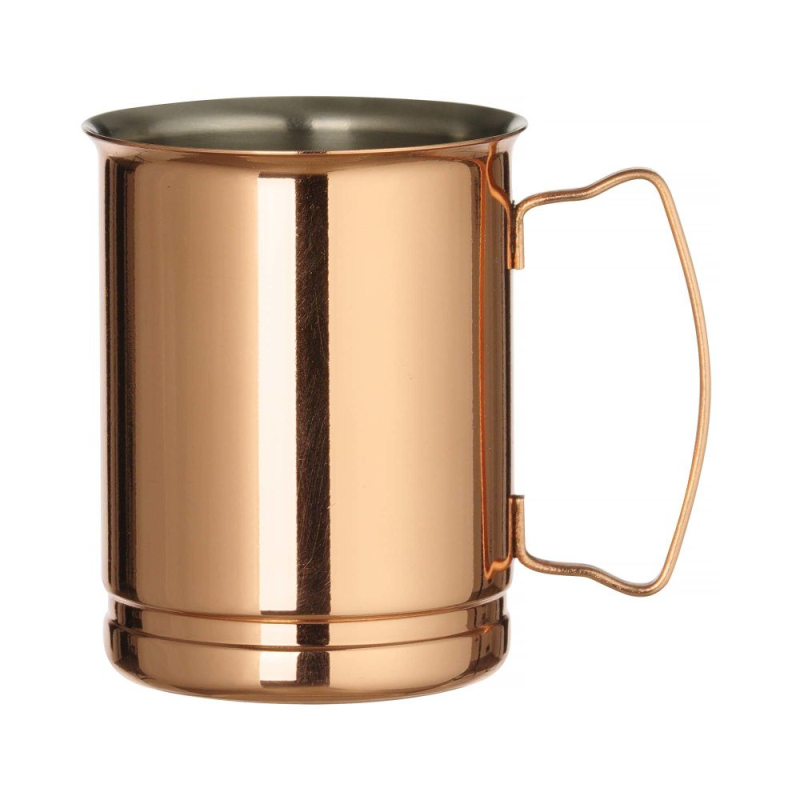 Mug Cuivr&eacute; BarUp, Chope &agrave; Bi&egrave;re, Acier Inoxydable, 0.4L - Hendi