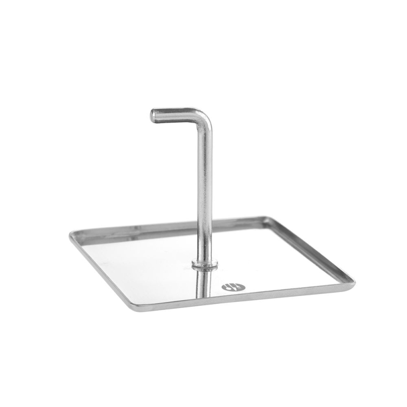 Nonnette et Poussoir Carr&eacute; Professionnel en Inox 80x80mm, Ustensile de Cuisine - Hendi
