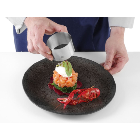 Nonnette Ronde en Inox AISI 430, &Oslash;90x45mm, compatible Lave-Vaisselle - Hendi