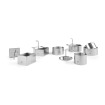 Nonnette Ronde Professionnelle Acier Inoxydable &Oslash;60x45mm - Hendi