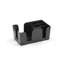 Organisateur de bar BarUp 6 compartiments pour pailles et serviettes, 240x145x105mm - Hendi