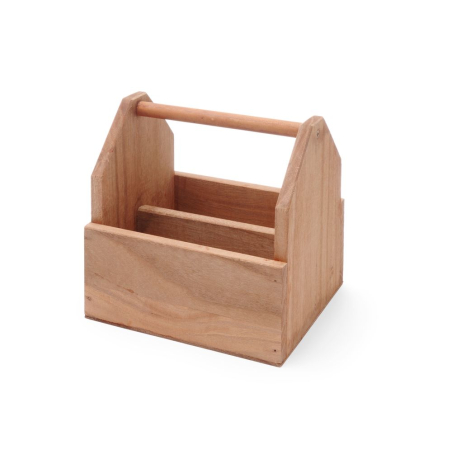 Organisateur de table en bois durable, porte-couverts 190x160x(H)200mm - Hendi