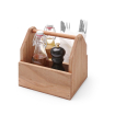 Organisateur de table en bois durable, porte-couverts 190x160x(H)200mm - Hendi