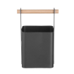 Organisateur de table porte-couverts &eacute;pices, poign&eacute;e en bois, noir mat - Hendi
