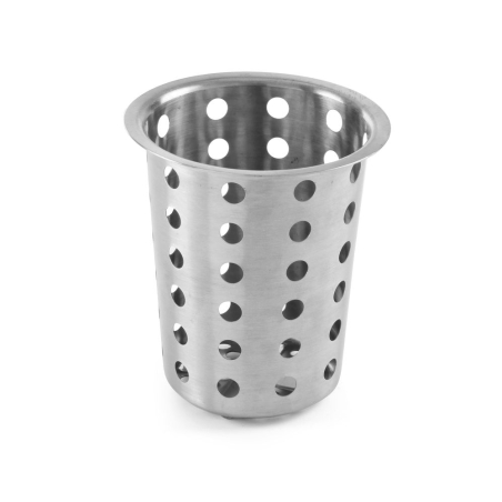 Panier &agrave; couverts rond inox ⌀97x137mm - Hendi