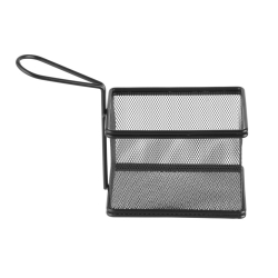 Panier &agrave; Frites Miniature Noir Mat Professionnel 125x100x(H)85mm - Hendi