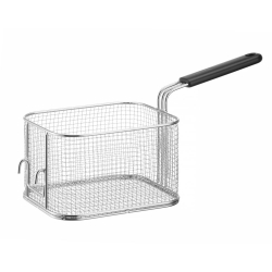 Panier &agrave; frites professionnel en acier inoxydable pour friteuse 8 litres (242x200xH140mm) - Hendi