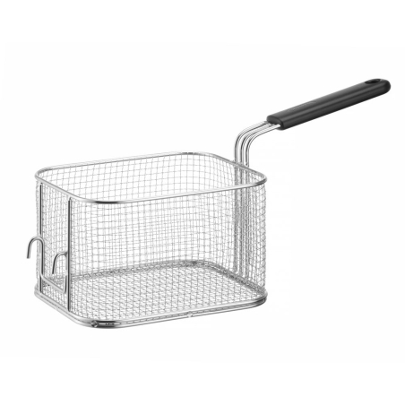 Panier &agrave; frites professionnel en acier inoxydable pour friteuse 8 litres (242x200xH140mm) - Hendi