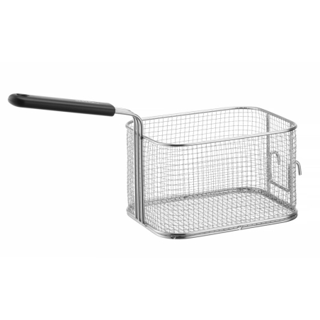 Panier &agrave; frites professionnel en acier inoxydable pour friteuse 8 litres (242x200xH140mm) - Hendi