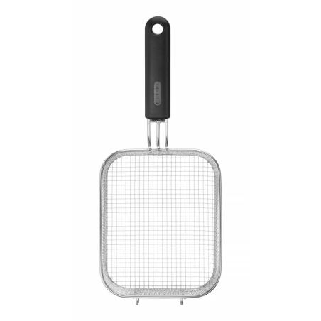 Panier &agrave; frites professionnel en acier inoxydable pour friteuse 8 litres (242x200xH140mm) - Hendi
