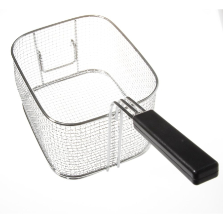 Panier &agrave; frites professionnel en inox, capacit&eacute; 6L (238x185xH100mm) - Hendi