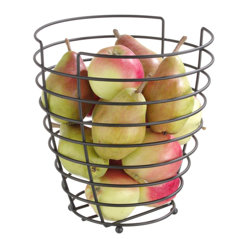 Panier &agrave; fruits noir mat, ⌀230x(H)250mm - Hendi