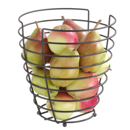 Panier &agrave; fruits noir mat, ⌀230x(H)250mm - Hendi