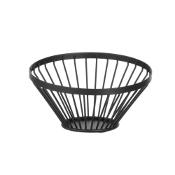 Panier &agrave; fruits oblique noir mat, &Oslash;150x(H)80mm - Hendi