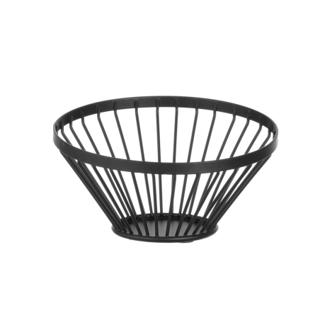 Panier &agrave; fruits oblique noir mat, &Oslash;150x(H)80mm - Hendi