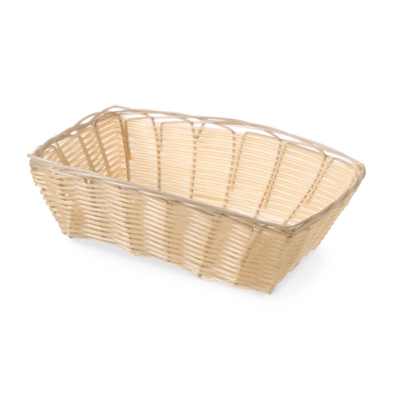 Panier &agrave; pain rectangulaire en Poly-rotin 225x150x65mm - Hendi