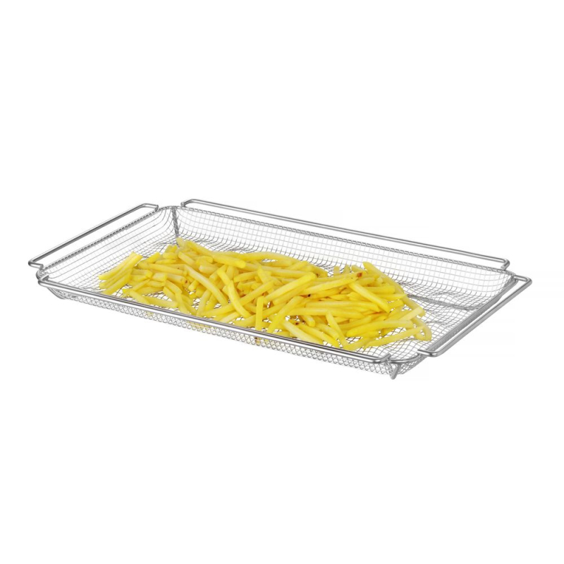 Panier de four &agrave; frites ondul&eacute;, Acier Inoxydable GN 1/1, 530x325x40mm - Hendi