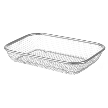 Panier de service inox 290x220x60mm professionnel - Hendi