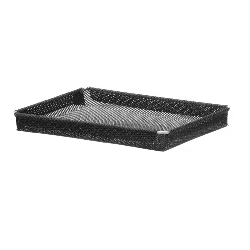 Panier Four Haute Vitesse Antiadh&eacute;sif Perfor&eacute; Noir 290x190mm - Hendi