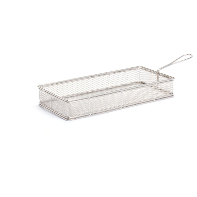 Panier Miniature &agrave; Frites Acier Inoxydable 255x135x45mm - Hendi
