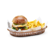 Paniers de Service Fast-Food en Polypropyl&egrave;ne Marron (Lot de 6) - Hendi
