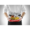 Paniers de service Fast-Food Rouges (Set de 6) Polypropyl&egrave;ne 275x175x38mm - Hendi