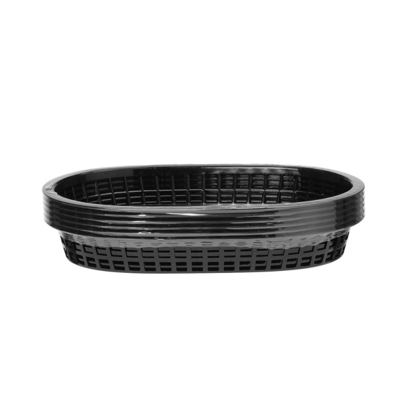 Paniers de service polypropyl&egrave;ne noir pour fast-food (6 unit&eacute;s) - Hendi
