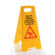 Panneau de Signalisation Sol Mouill&eacute; 'ATTENTION!' Pliable 300x460x(H)615mm - Hendi