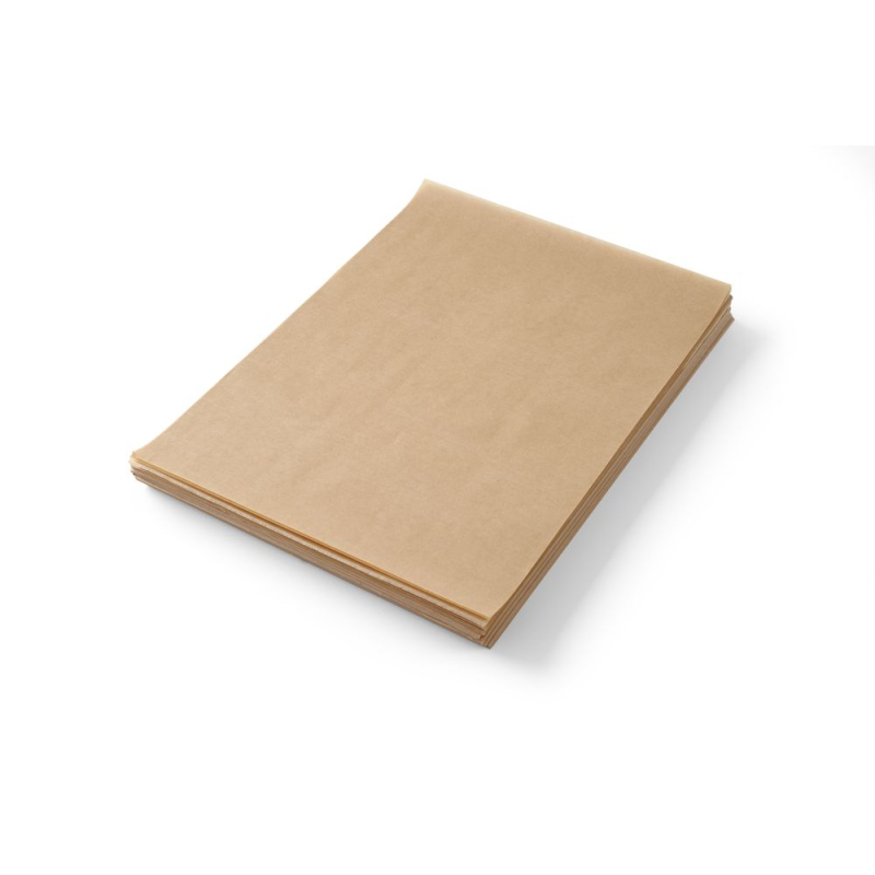 Papier ingraissable alimentaire 250x350mm, lot de 500 feuilles beige - Hendi