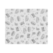 Papier ingraissable alimentaire motif fast-food noir/blanc, 200x250mm, lot de 500 feuilles - Hendi