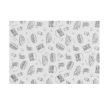 Papier ingraissable Motif Fast Food 250x350mm, 500 pi&egrave;ces - Hendi
