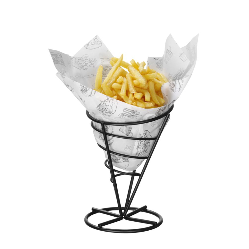 Papier ingraissable Motif Fast Food 250x350mm, 500 pi&egrave;ces - Hendi