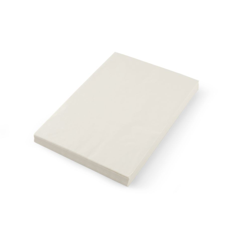 Papier Sulfuris&eacute; Anti-adh&eacute;rent Blanc 263x380mm, Lot de 500 Feuilles - Hendi