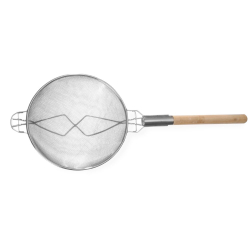Passoire Double Grillage Professionnelle avec Poign&eacute;e Bois, 788x305x150mm - Hendi