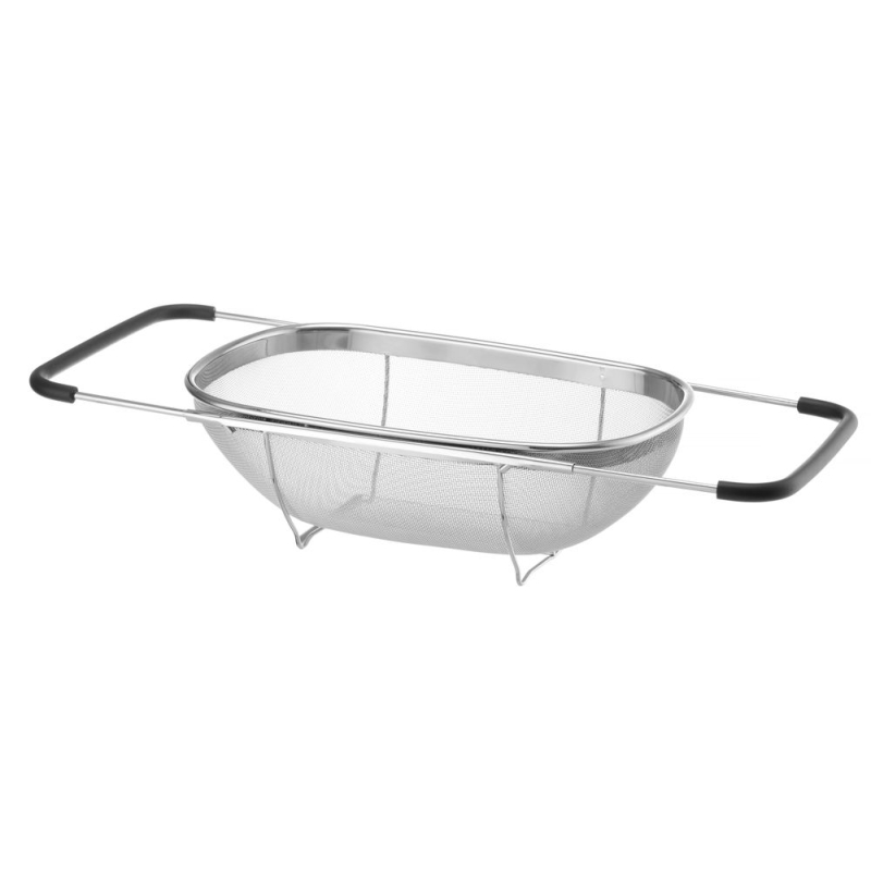 Passoire extensible en acier inoxydable pour &eacute;vier, r&eacute;glable jusqu'&agrave; 545mm - Hendi
