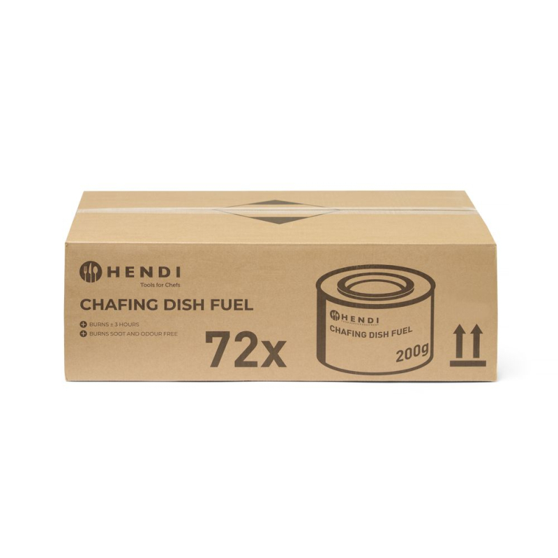 P&acirc;te combustible pour chafing dish, 72 bo&icirc;tes x 200g, dur&eacute;e 3h - Hendi