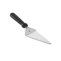 Pelle &agrave; Tarte Inox avec Manche Polypropyl&egrave;ne Noir et C&ocirc;t&eacute; Tranchant, 296x75mm - Hendi