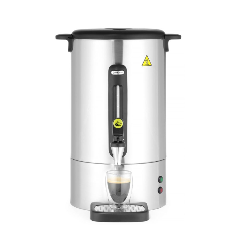 Percolateur Professionnel UNIQ 14L, Acier Inoxydable Argent, 1750W - Hendi