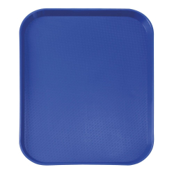 Petit Plateau Fast-Food Professionnel en Polypropyl&egrave;ne Bleu 265x345mm - Hendi