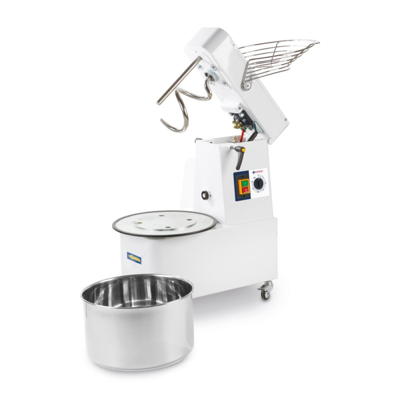 P&eacute;trin &agrave; Spirale Professionnel 10L, T&ecirc;te Relevable, Cuve Amovible, 35 kg/h, 230V - Hendi