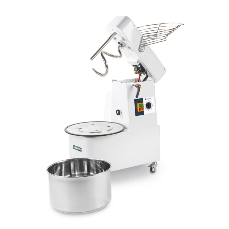 P&eacute;trin &agrave; Spirale Professionnel 10L, T&ecirc;te Relevable, Cuve Amovible, 35 kg/h, 230V - Hendi