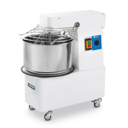 P&eacute;trin &agrave; Spirale Professionnel 16L, T&ecirc;te Fixe et Cuve, 56 kg/h, 400V/750W - Hendi