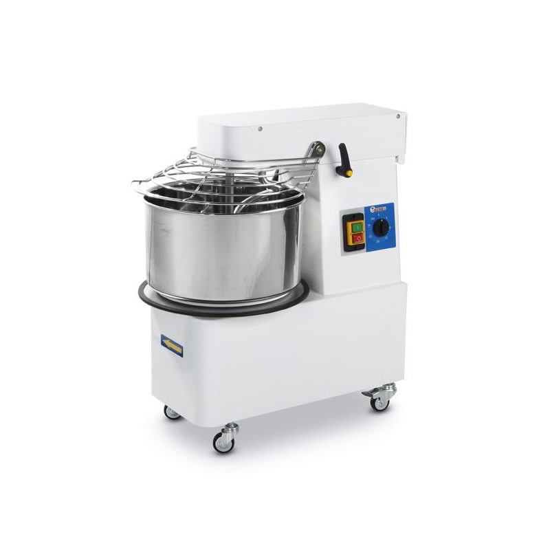 P&eacute;trin &agrave; Spirale Professionnel 22L, T&ecirc;te Relevable et Cuve Amovible, 56 kg/h - Hendi